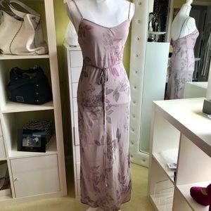 Calvin Klein semi sheer floral nightgown.